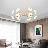 Bean Shaped Chandelier Minimalist Acrylic Bedroom LED Light - Rebooters