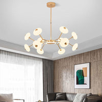 Bean Shaped Chandelier Minimalist Acrylic Bedroom LED Light - Rebooters