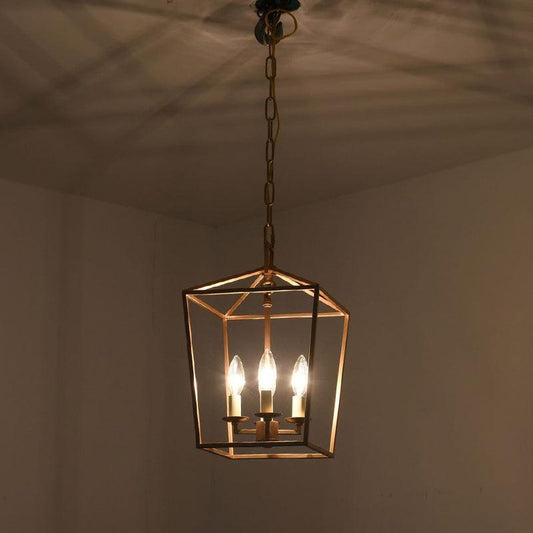 4-Light Cage Pendant Lighting Industrial Metal Chandelier - Rebooters