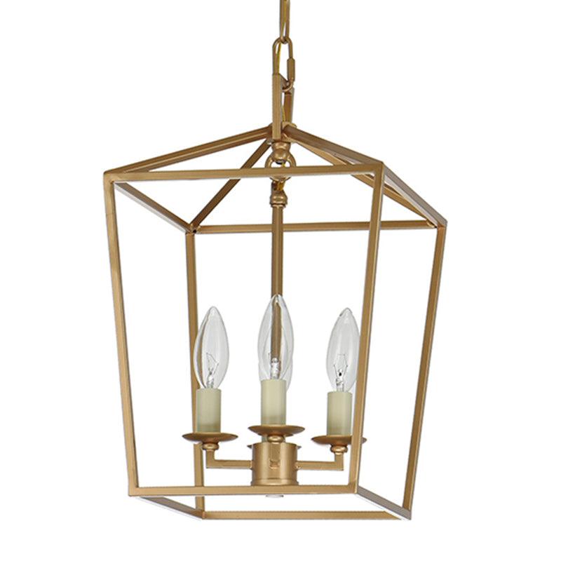 4-Light Cage Pendant Lighting Industrial Metal Chandelier - Rebooters