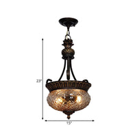 2 Lights Dining Room Ceiling Suspension Lamp Black Chandelier - Rebooters