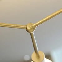 6 Light Branch Hanging Chandelier Light Modern Glass Shade Ceiling Chandelier - Rebooters