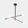 Black Molecular Chandelier Lighting Modern Sphere Glass Pendant - Rebooters