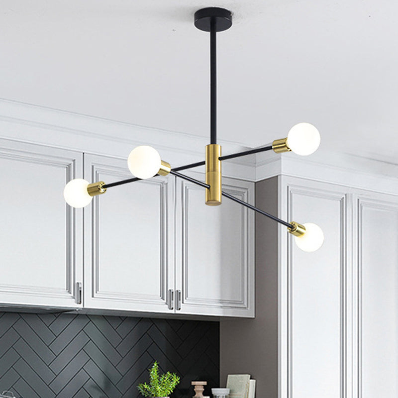 Black Molecular Chandelier Lighting Modern Sphere Glass Pendant - Rebooters