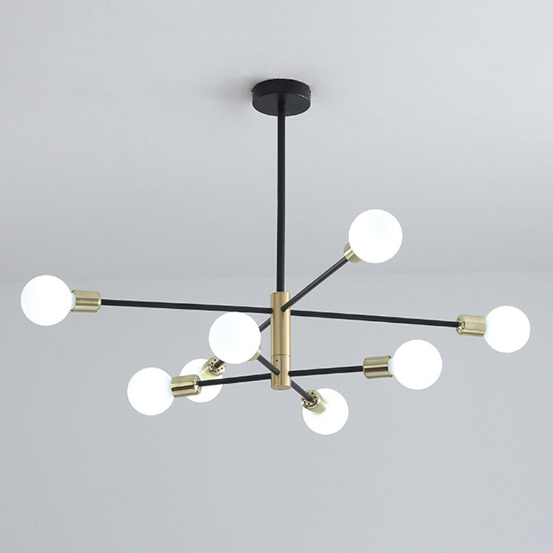 Black Molecular Chandelier Lighting Modern Sphere Glass Pendant - Rebooters