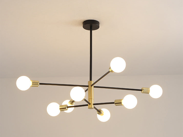 Black Molecular Chandelier Lighting Modern Sphere Glass Pendant - Rebooters