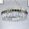 23.5"/31.5" W Tapered Icicle Crystal Pendant Chandelier - Rebooters