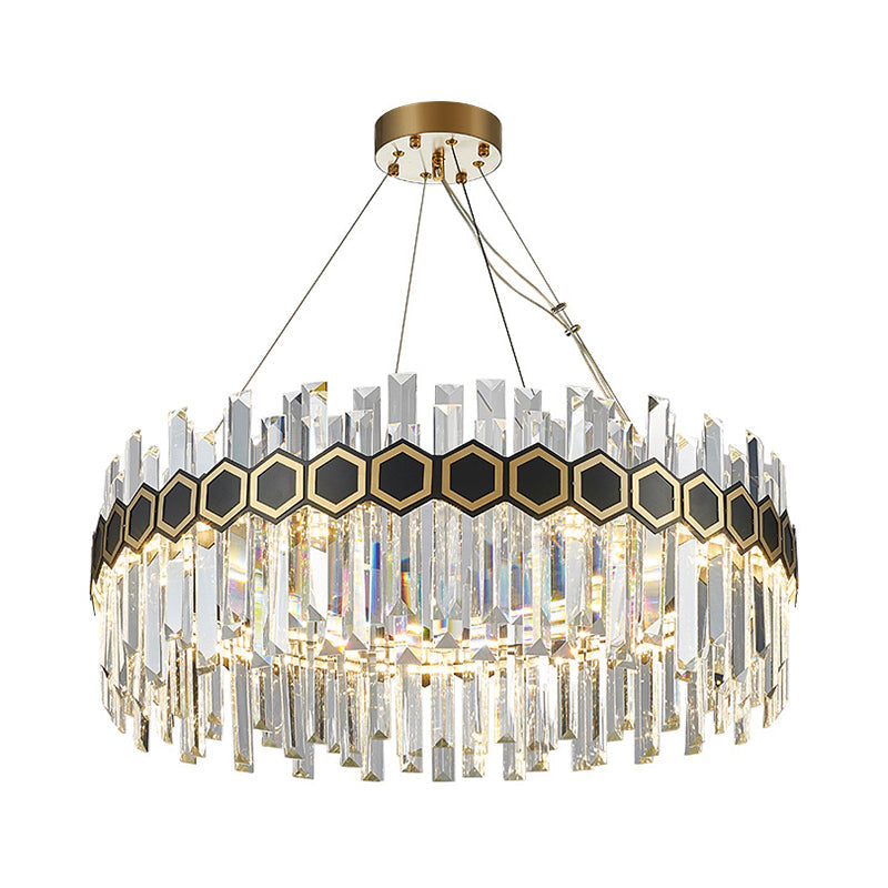 23.5"/31.5" W Tapered Icicle Crystal Pendant Chandelier - Rebooters