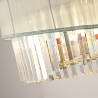 19.5/23.5 W Round Chandelier Lighting with Crystal Block - Rebooters