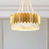 19.5"/23.5" Wide Gold Round Chandelier Lamp Postmodern Ceiling Light - Rebooters