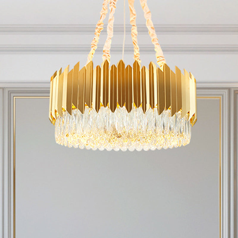 19.5"/23.5" Wide Gold Round Chandelier Lamp Postmodern Ceiling Light - Rebooters