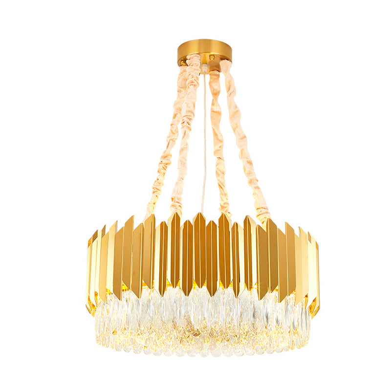 19.5"/23.5" Wide Gold Round Chandelier Lamp Postmodern Ceiling Light - Rebooters