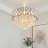 16"/19.5" Wide Nickel Tapered Ceiling Chandelier Modern Light - Rebooters