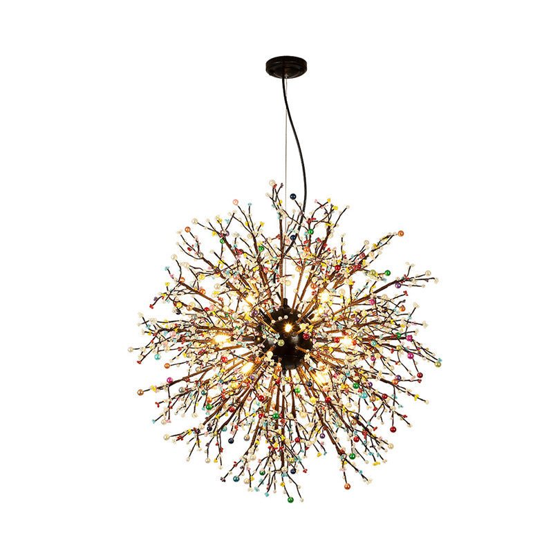 23.5"/31.5" Wide Starburst Chandelier Lighting Modern Crystal Beaded - Rebooters