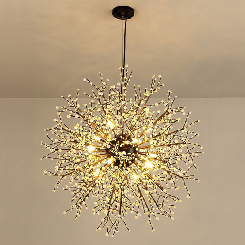 23.5"/31.5" Wide Starburst Chandelier Lighting Modern Crystal Beaded - Rebooters