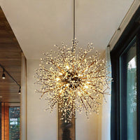 23.5"/31.5" Wide Starburst Chandelier Lighting Modern Crystal Beaded - Rebooters
