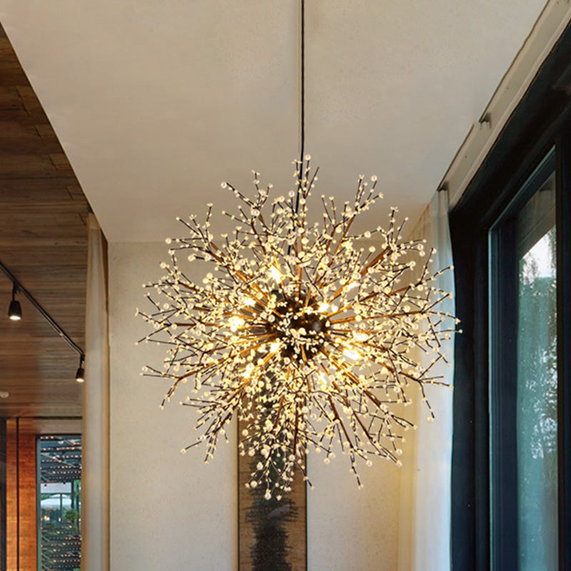 23.5"/31.5" Wide Starburst Chandelier Lighting Modern Crystal Beaded - Rebooters