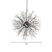 23.5"/31.5" Wide Starburst Chandelier Lighting Modern Crystal Beaded - Rebooters