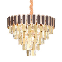 9/16 Lights Dining Room Chandelier Contemporary Gold Light Kit - Rebooters