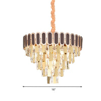 9/16 Lights Dining Room Chandelier Contemporary Gold Light Kit - Rebooters