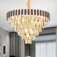 9/16 Lights Dining Room Chandelier Contemporary Gold Light Kit - Rebooters