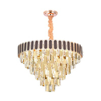 9/16 Lights Dining Room Chandelier Contemporary Gold Light Kit - Rebooters