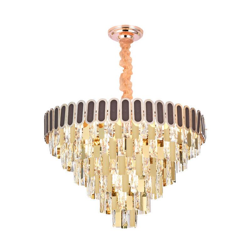 9/16 Lights Dining Room Chandelier Contemporary Gold Light Kit - Rebooters
