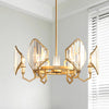 Gold Candle Hanging Pendant Light Postmodern 6/8 Lights Chandelier - Rebooters