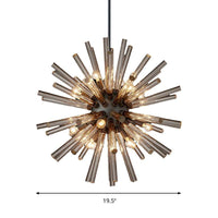 9-Bulb Living Room Chandelier Lighting Modern Brass Pendant - Rebooters