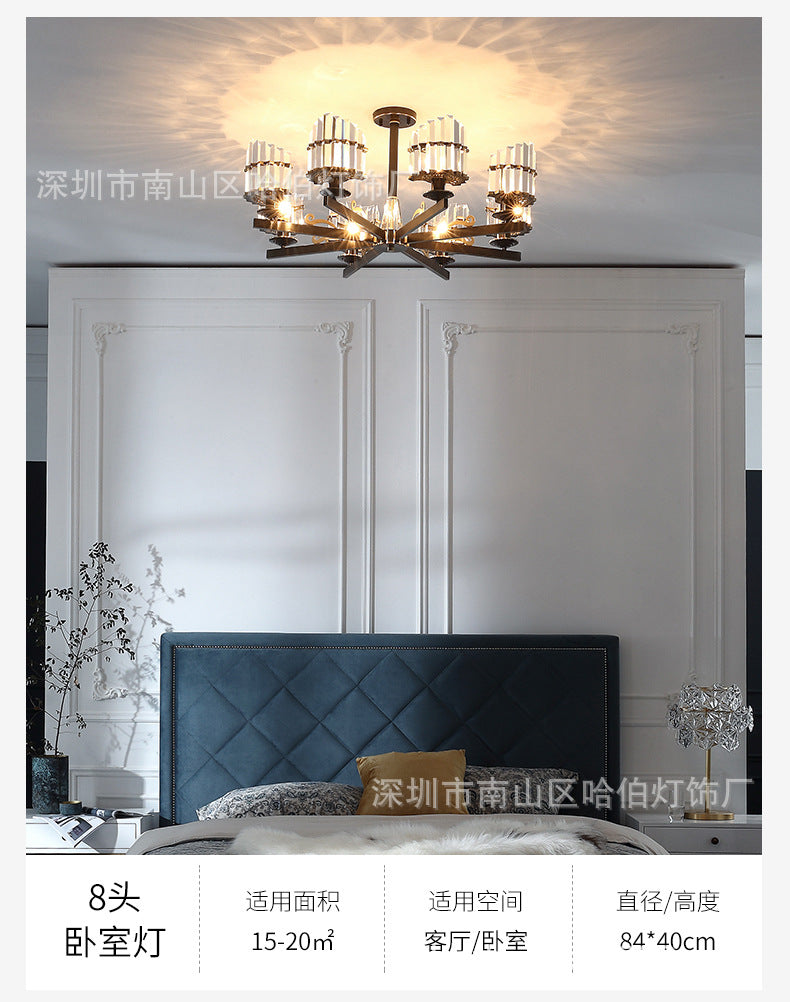 Modernism Sputnik Hanging Light 3/6/8 Heads Crystal Chandelier - Rebooters