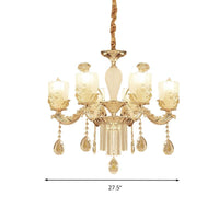 27.5"/31.5" Wide Sputnik Clear Glass Chandelier Light - Rebooters