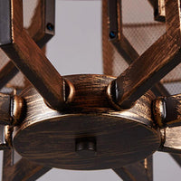 12-Light Half Round Frame Chandelier Farmhouse Style - Rebooters