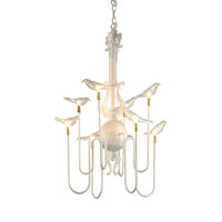 4/8/12-Light Iron Chandelier Light Antique Black White Ceiling Fixture - Rebooters
