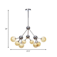 13"/27.5"/34" W Orbit Shade Hanging Chandelier Light - Rebooters