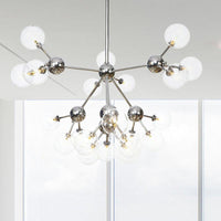 13"/27.5"/34" W Orbit Shade Hanging Chandelier Light - Rebooters