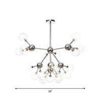 13"/27.5"/34" W Orbit Shade Hanging Chandelier Light - Rebooters