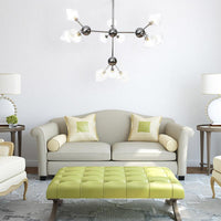 Amber Clear Glass Diamond Pendant Light Fixture 3 9 12 Bulbs 13 27.5 34 Width - Rebooters