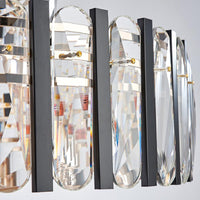 6-Bulb Dining Room Chandelier Lighting Black and Gold Pendant - Rebooters