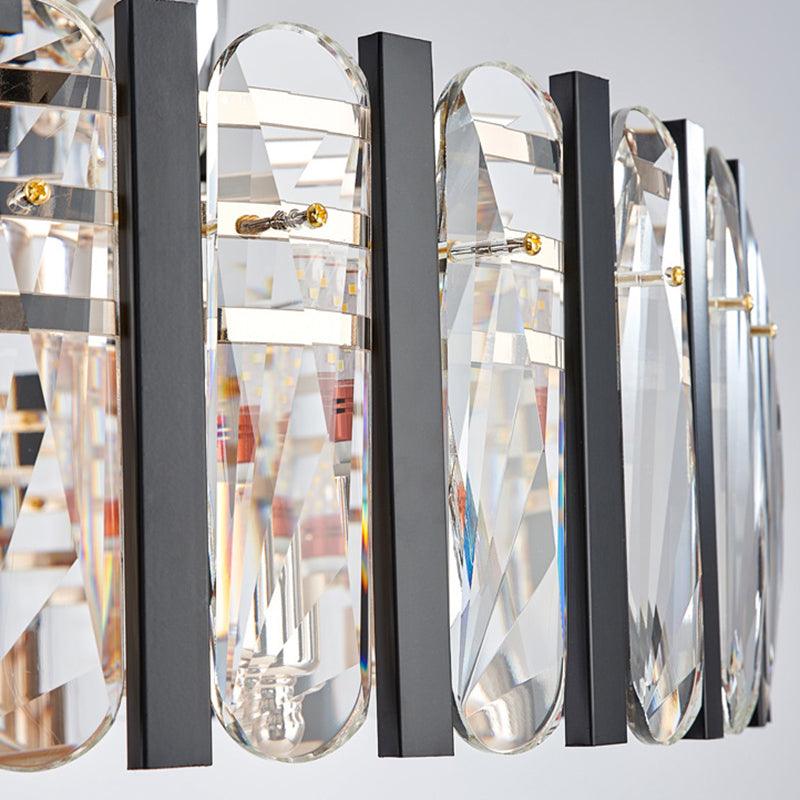 6-Bulb Dining Room Chandelier Lighting Black and Gold Pendant - Rebooters