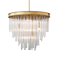 6/8-Bulb Restaurant Chandelier Light Modernism Gold Pendant - Rebooters