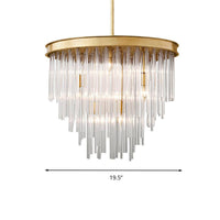 6/8-Bulb Restaurant Chandelier Light Modernism Gold Pendant - Rebooters