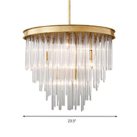 6/8-Bulb Restaurant Chandelier Light Modernism Gold Pendant - Rebooters