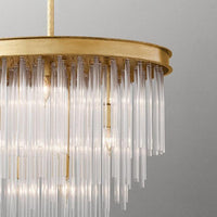 6/8-Bulb Restaurant Chandelier Light Modernism Gold Pendant - Rebooters
