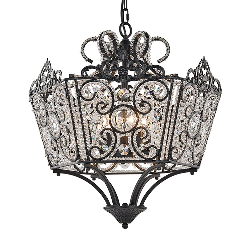 Beaded Chandelier Lamp Traditional K9 Crystal Light Fixture - Rebooters