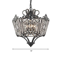 Beaded Chandelier Lamp Traditional K9 Crystal Light Fixture - Rebooters
