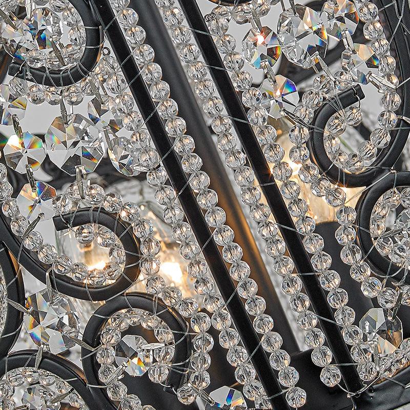 Beaded Chandelier Lamp Traditional K9 Crystal Light Fixture - Rebooters