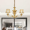 Gold Starburst Chandelier Lamp Colony Metal Pendant Light - Rebooters