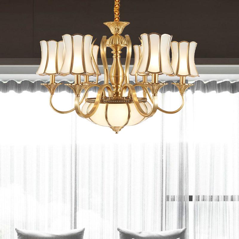 6 Heads Chandelier Lighting Colony Sputnik Metal Gold Shade - Rebooters