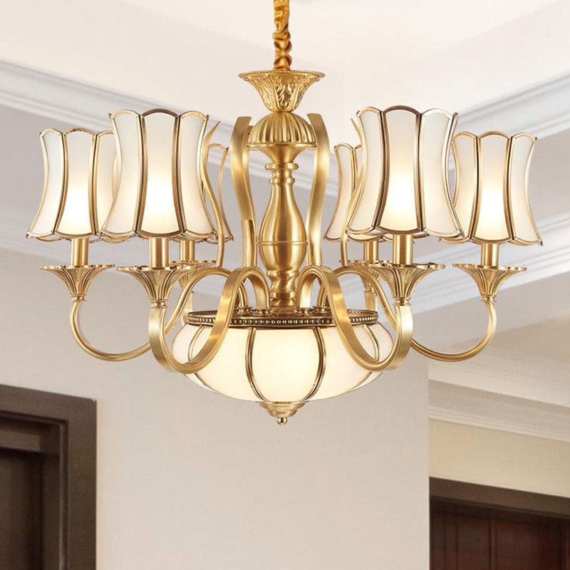 6 Heads Chandelier Lighting Colony Sputnik Metal Gold Shade - Rebooters