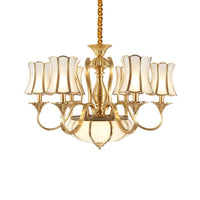 6 Heads Chandelier Lighting Colony Sputnik Metal Gold Shade - Rebooters